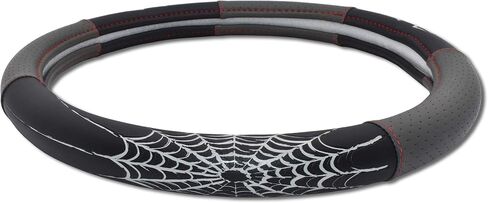Elektroplate Metalhead Spider Premium Steering Wheel Cover - Medium, Fits Mid-Size SUVs and Trucks in Saudi Arabia