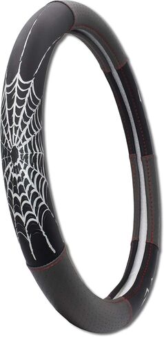 Elektroplate Metalhead Spider Premium Steering Wheel Cover - Medium, Fits Mid-Size SUVs and Trucks in Saudi Arabia