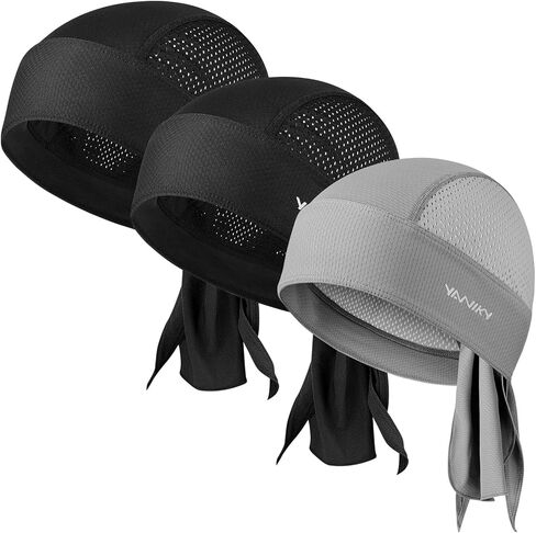 Do rag Bandanas for Men, Breathable Skull Caps Dew Rags for Women, Cooling Head Wraps, Cooling Helmet Liner Durag in Kuwait