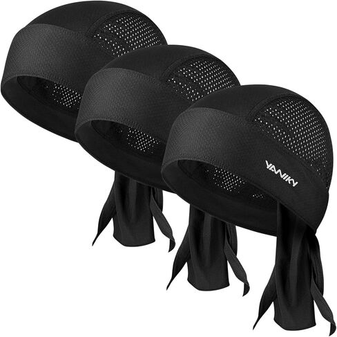 Do rag Bandanas للرجال، قبعات جمجمة قابلة للتنفس، خرق الندى للنساء، أغطية رأس تبريد، بطانة خوذة تبريد Durag in Saudi Arabia