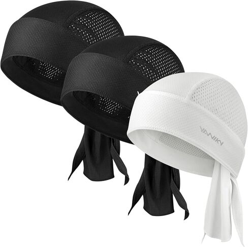 Do rag Bandanas للرجال، قبعات جمجمة قابلة للتنفس، خرق الندى للنساء، أغطية رأس تبريد، بطانة خوذة تبريد Durag in Saudi Arabia