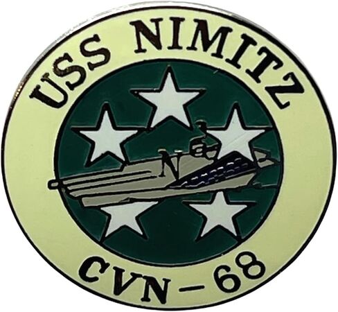 USN Navy CVN-68 حاملة الطائرات سفينة نيميتز قبعة أو دبوس طية صدر السترة HON14939 F6D11P in Kuwait