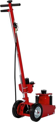22 Ton Air Hydraulic Floor Jack, 44,000 LBS Capacity for Heavy Duty Trucks & Tractors, Low Profile 9 inch, with 4 Adapters, Dual Power (Air/Manual Hydraulic), 46" Adjustable Handle in Kuwait