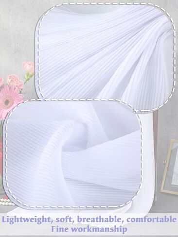 Geyoga Shawls and Wraps for Evening Dresses Sheer Chiffon Women Elegant Soft Silky Wraps Wedding Bridal Scarf(White) in Saudi Arabia