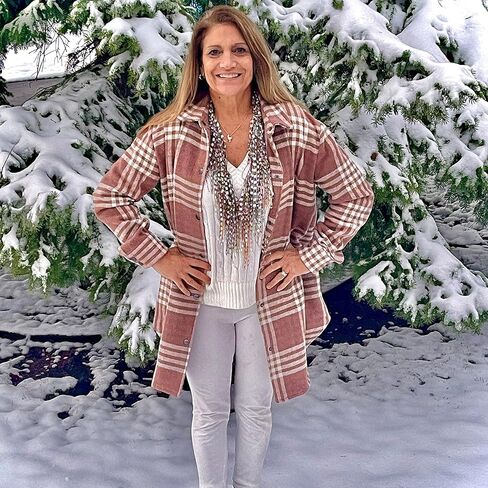 قلادات وشاح عصرية وردية للنساء - وشاح خفيف الوزن للسيدات للصيف - حلقة 66 بوصة مع هامش من الغزل اللامع - قلادة وردية اللون هدية عيد ميلاد للنساء - RT in Kuwait