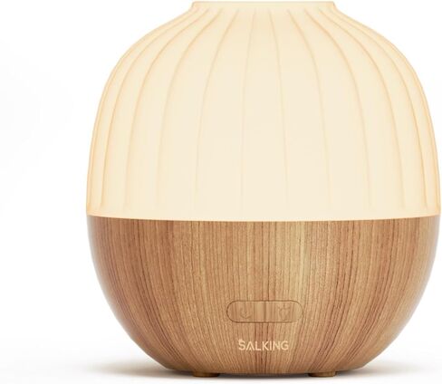 SALKING Essential Oil Diffuser, 300ml Aromatherapy Diffuser for Essential Oils, Ultrasonic Diffuser with Adjustable Mist Mode Timers, Cool Mist Humidifier with 8 Color Lights, for Office Home in Kuwait