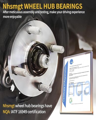 2 X 513224 Front Wheel Bearing Hub Assembly Fit for Chrysler 300 2005-2014, for Dodge Challenger 2008-2014, Charger 2006-2014, Magnum 2005-2008, Non-ABS, 5 Lugs, 2pcs in Saudi Arabia