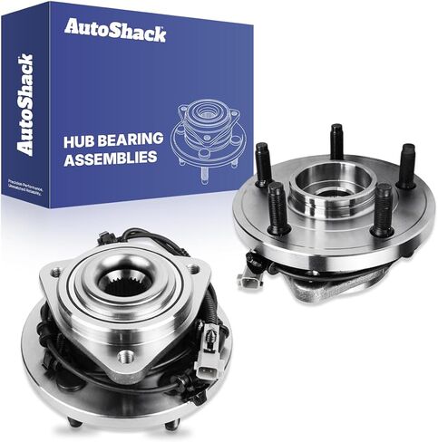 مجموعات محمل محور العجلة الأمامية AutoShack لليسار واليمين مع استبدال ABS لـ 2005-2010 Jeep Grand Cherokee 2006-2010 Jeep Commander 2-PC Set in Saudi Arabia