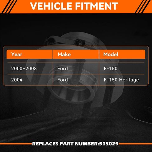 GAHA 515029 Front Wheel Hub and Bearing Assembly Compatible for Ford 4x4 4WD F-150 2000-2004/F-150 Heritage 2004 Wheel Bearing Hub Assembly 5 Lugs in Kuwait