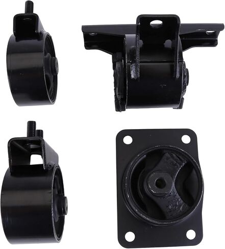 4 قطع حامل محرك المحرك ومجموعة ناقل الحركة متوافقة مع سوزوكي SX4 2.0L FWD 2007 2008 2009 ناقل الحركة التلقائي - يستبدل OEM#11710-80J00 11720-80J00 11610-80J00 11620-80J00 in Kuwait