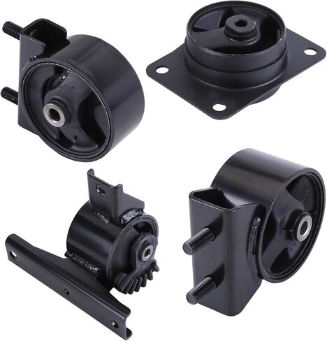 4 قطع حامل محرك المحرك ومجموعة ناقل الحركة متوافقة مع سوزوكي SX4 2.0L FWD 2007 2008 2009 ناقل الحركة التلقائي - يستبدل OEM#11710-80J00 11720-80J00 11610-80J00 11620-80J00 in Kuwait