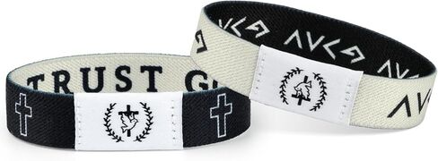 Bible Verse Bracelets, 2PCS Christian Bracelets, Elastic Jesus Bracelet with NFC Scan for Women Men Teens Gifts in Kuwait