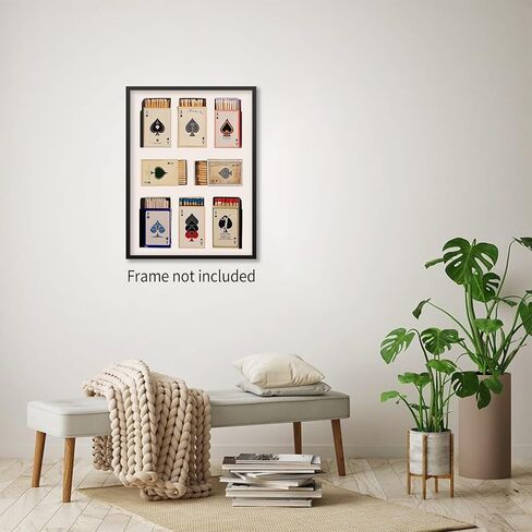 Ace of Spades Playing Card Poster Fashion Poker Canvas Wall Art Vintage Minimalist Prints Modern Trendy Bar Cart Wall Decor for Dorm Room Bedroom 12X16 inch Unframed in Saudi Arabia