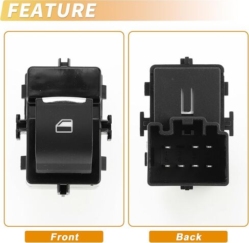 X AUTOHAUX Power Window Switch No.BB5Z14529AB Window Control Switch for Ford Explorer Taurus Police Interceptor Sedan Front Right Passenger Side Black in Saudi Arabia