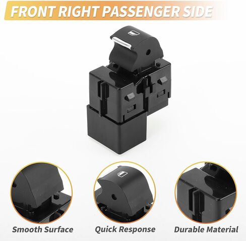 X AUTOHAUX Power Window Switch No.BB5Z14529AB Window Control Switch for Ford Explorer Taurus Police Interceptor Sedan Front Right Passenger Side Black in Saudi Arabia