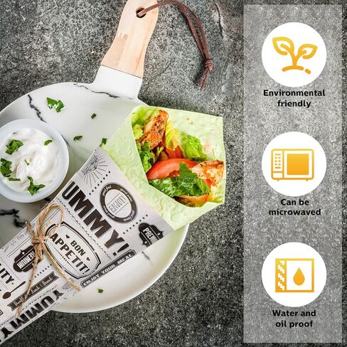 Newsprint Wax Paper Sheets Newspaper Theme Food Wrap Paper Grease Resistant Tray Liners Waterproof Wrapping Tissue Food Picnic Sandwich Wrap for Home Kitchen Baking Hamburger Basket (2000 Pieces) in Kuwait