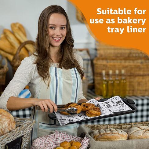 Newsprint Wax Paper Sheets Newspaper Theme Food Wrap Paper Grease Resistant Tray Liners Waterproof Wrapping Tissue Food Picnic Sandwich Wrap for Home Kitchen Baking Hamburger Basket (2000 Pieces) in Kuwait