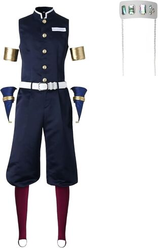 Mens Uzui Cosplay Costume Headwear Set Halloween Party Outfit Uniform Full Set in Saudi Arabia