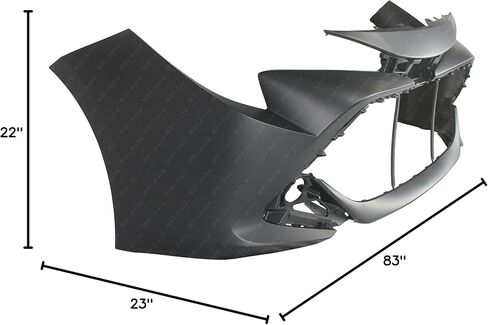 BUMPERS THAT DELIVER - Primered, Front Bumper Cover Fascia for 2019 2020 2021 2022 Toyota Corolla Hatchback 19 20 21 22, TO1000446 in Saudi Arabia
