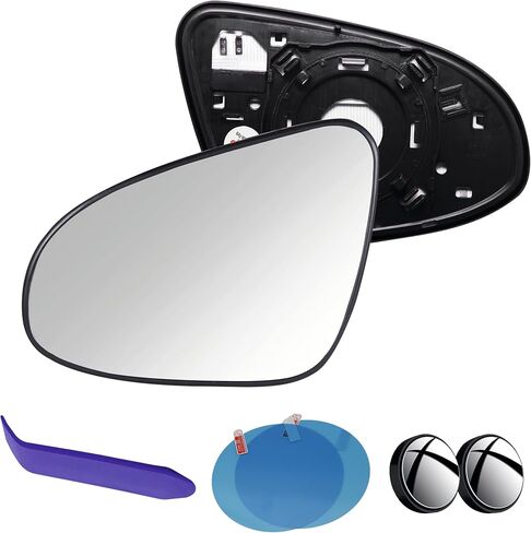 زجاج مرآة جانبية للسائق EAP متوافق مع Toyota Prius C 2012-2019، ساخن، 8793152E20 8793152E10 in Saudi Arabia