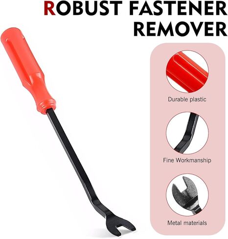 100 PCS Car Retainer Clips, Push Pin Rivets with Removal Tool, Nylon Bumper Fender Fastener Kit, Replacement 90914-0007 90913-0067 90914-0051, Compatible with Subaru Mazda Nissan (Black) in Kuwait