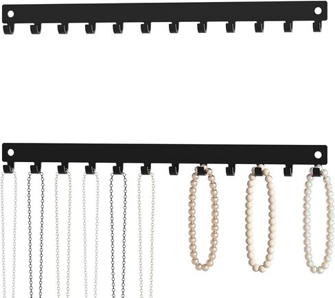 حامل القلادة ومنظم مع 12 خطافًا - شماعة القلادة للحائط in Kuwait