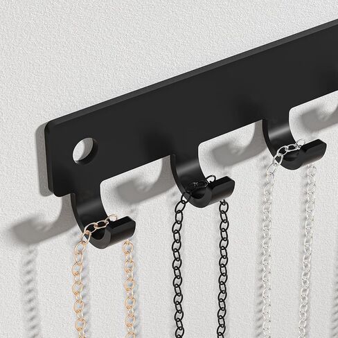 حامل القلادة ومنظم مع 12 خطافًا - شماعة القلادة للحائط in Kuwait