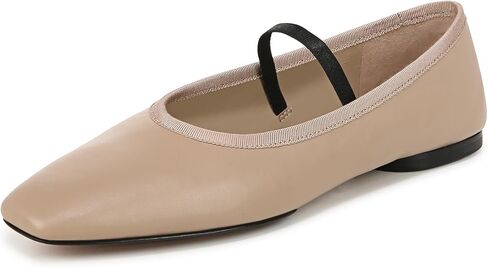 Vince Women's Vivian Classic Ballet Flat Black Leather 6.5 M in Kuwait