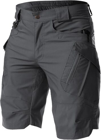 شورت رجالي للمشي لمسافات طويلة مقاوم للماء سريع الجفاف للعمل في الهواء الطلق شورت تكتيكي مع جيوب متعددة (بدون حزام) in Kuwait