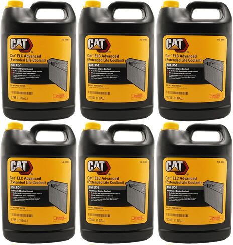 CAT 542-6490 (5426490) سائل تبريد ELC ممتد العمر 50/50 بريمكس - إبريق سعة 1 جالون - علبة مكونة من 6 - سائل تبريد EC-1 أصلي، لا تضيف الماء، عامل مرر in Saudi Arabia