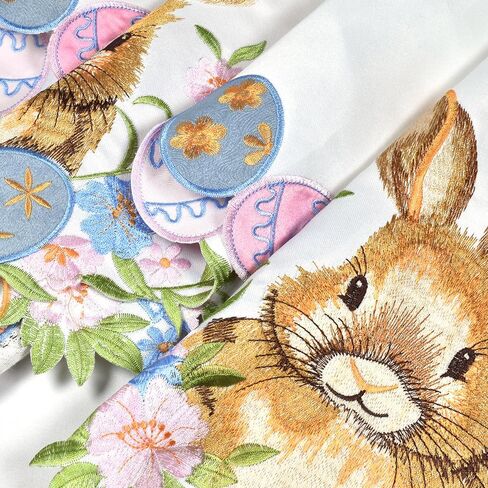 ستارة مطبخ عيد الفصح للنوافذ، ستائر مطبخ مطرزة، ستارة معالجة نافذة أرنب عيد الفصح للمطبخ، لوحة واحدة بعرض 54 بوصة × طول 18 بوصة in Kuwait