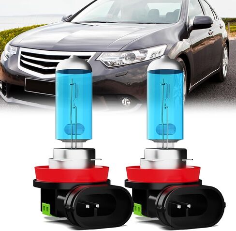 Headlight Bulbs License Plate Lights Fit For Honda Accord 2006-2012,9005XS 9006XS High Low Beam + H11 Fog Lights Halogen Light Bulb + License Plate Lights,Super Bright 6000K White,Pack of 8 in Saudi Arabia