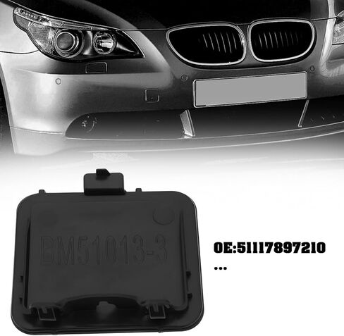 Car Front Bumper Tow Hook Cover 51117897210 Compatible with BMW 5 Series E60 2001-2007 5 Series E60 LCI 2005-2009 in Saudi Arabia