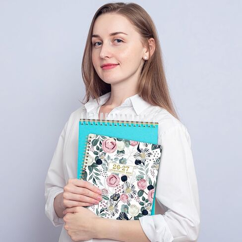 كتاب المواعيد 2026-2027 - 2026-2027 مخطط يومي، يوليو 2026 - يونيو 2027، كتاب المواعيد الأسبوعي 2026-2027، 2026-2027 مخطط كل ساعة مع فاصل زمني 30 دقيقة، 8.5 بوصة × 11 بوصة، علامات تبويب ملونة in Kuwait