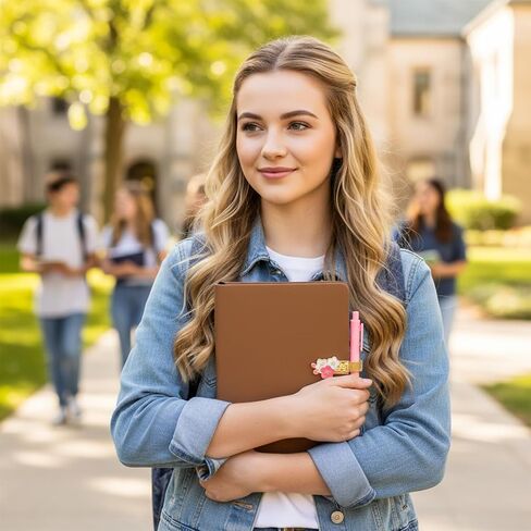 2 Pcs Pen Holder Clip, Adjustable Metal Spring Pen Loop Holder Flower Pencil Clip Organizer for Notebook Clipboard Journal in Kuwait