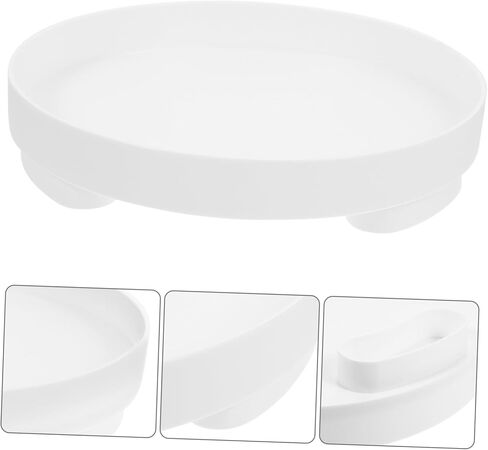 minkissy Round Makeup Tray Stylish Jewelry Organizer Sturdy Plastic Perfume Tray for Countertop Key and Trinket Storage for Home and Travel in Saudi Arabia