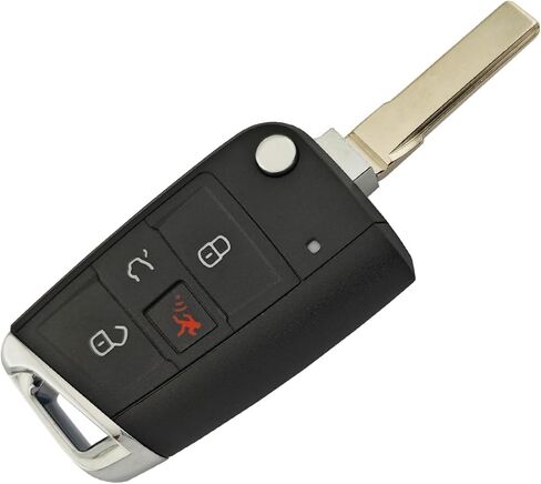 4 Button Replacement Key Fob Cover fit for VW 2016-2017 Golf Polo GTI 2018 2019 Tiguan Keyless Entry Key Fob Shell in Saudi Arabia
