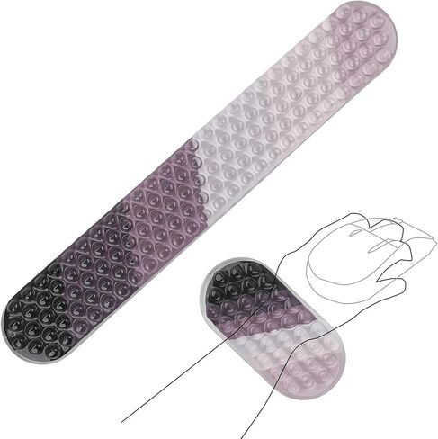 مسند معصم جل للوحة المفاتيح والماوس - مسند معصم مريح للوحة مفاتيح الكمبيوتر، جل تبريد، راحة ودعم للكتابة والألعاب، مجموعة باللون الأسود الكاكي in Kuwait