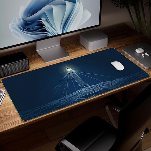 Leather Plant Desk Pad, Colorful Art Mouse Pad Large Computer Keyboard Gaming Mousepad Waterproof Desktop Protector & Cover, Decorative PU Leather Laptop Mouse Mat Home Decor 10 x 25.6 inch C31 in Saudi Arabia