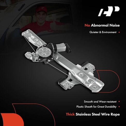 A-Premium Electric Power Window Regulator with Motor Compatible with Cadillac ATS 2013-2018, Rear Right Passenger Side in Saudi Arabia