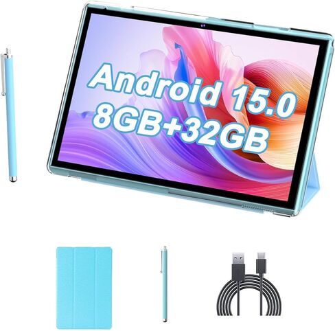 Tablet 10 Inch Tablet, Android 14 Tablets 8GB RAM 64GB ROM 1024GB Expand Tableta 2MP+ 8MP Camera WiFi Tablet Computer 10.1 IN Tablet IPS 10" HD Display 6000mAh Long Battery Life Tabletas (Pink) in Kuwait
