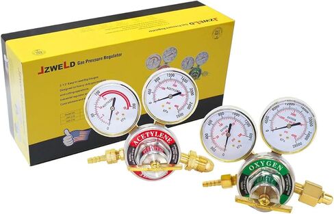 Oxygen Acetylene Regulator Set, Welding Cutting Torch Regulators Oxygen &Acetylene Gauges,Oxygen&Acetylene Regulator Combo（CGA540 and CGA200） in Saudi Arabia