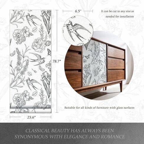 French Style Frosted Privacy Window Film, Static Cling No Glue, UV Blocking & Sun Shading, Light Filtering for Bathroom Bedroom Door Glass with Installation Tool Kit,23.6x78.7 Inch in Saudi Arabia