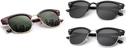 KALIYADI Polarized + Semi-Rimless Sunglasses, Better in Bundle! in Kuwait