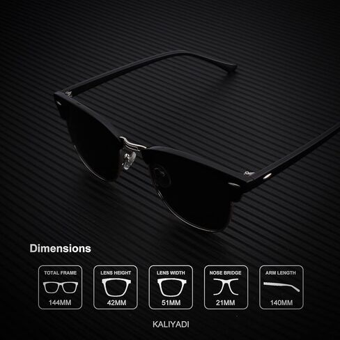 KALIYADI Polarized + Semi-Rimless Sunglasses, Better in Bundle! in Kuwait