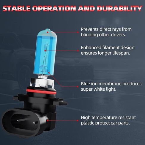 Light Bulbs Fit For Chevy Trailblazer 2000-2005, High Performance Halogen Headlight Bulb And License Plate Lights Combo, 9005 9006 880 High Low Beam Fog Lights, 6000K White Light, Pack of 8 in Saudi Arabia