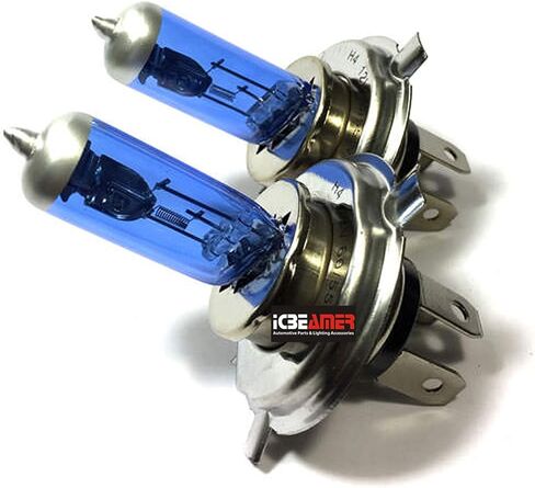 ICBEAMER H4 9003/HB2 12 فولت 100 وات سوبر وايت استبدال مباشر لمصباح السيارة الأمامي استبدال مصابيح إضاءة هالوجين OEM in Kuwait