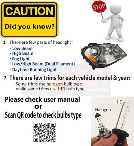 ICBEAMER H4 9003/HB2 12 فولت 100 وات سوبر وايت استبدال مباشر لمصباح السيارة الأمامي استبدال مصابيح إضاءة هالوجين OEM in Kuwait