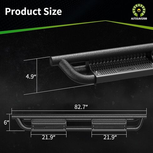 AUTOSAVER88 Running Boards Compatible with 2019-2026 RAM 1500 Crew Cab Paintable Side Steps Rail Drop Nerf Bars Black in Saudi Arabia