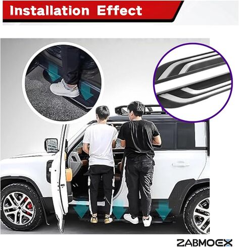 2 قطعة لوحات تشغيل مناسبة لـ 2019 2020 2021 2022 2023 2024 2025 Toyota RAV4 & 2021 2022 2023 2024 Toyota RAV4 Prime OE Style Matte Black الألومنيوم خطوات جانبية Nerf Bars Step Board Accessories in Kuwait